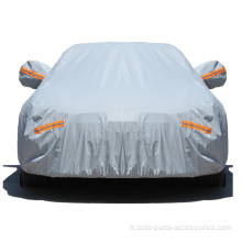 Couverture de SUV extérieure Couverture de voiture en aluminium argenté